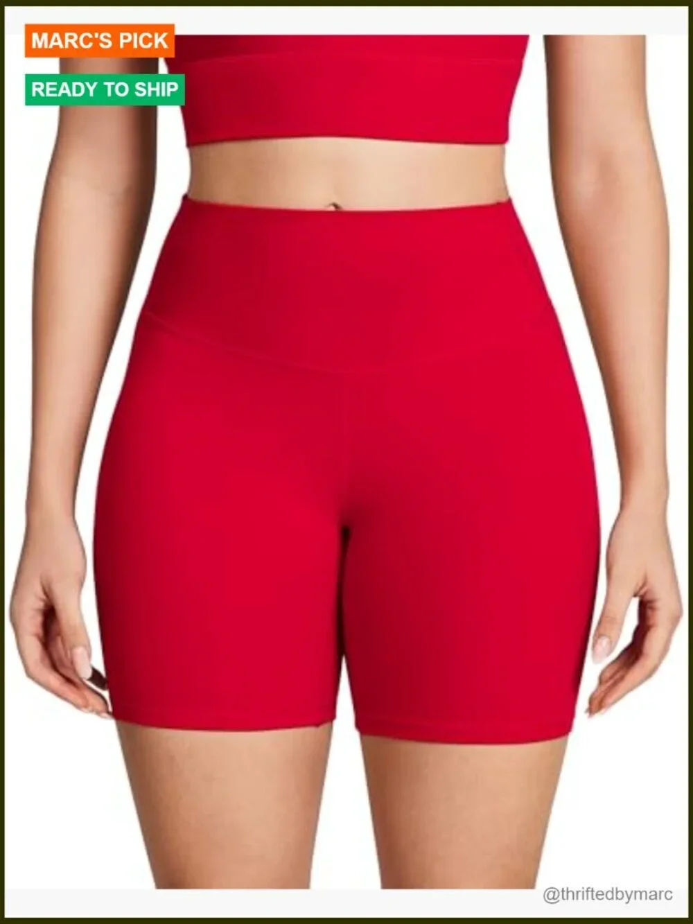 High Waisted Tummy Control Biker Shorts 6